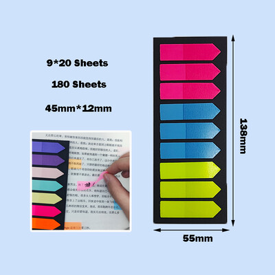 KindFuny 200pcs Transparent Sticky Notes Tab Self-Adhesive Posted It Clear канцелярия Annotation Books Page Marker Канцеларски материали