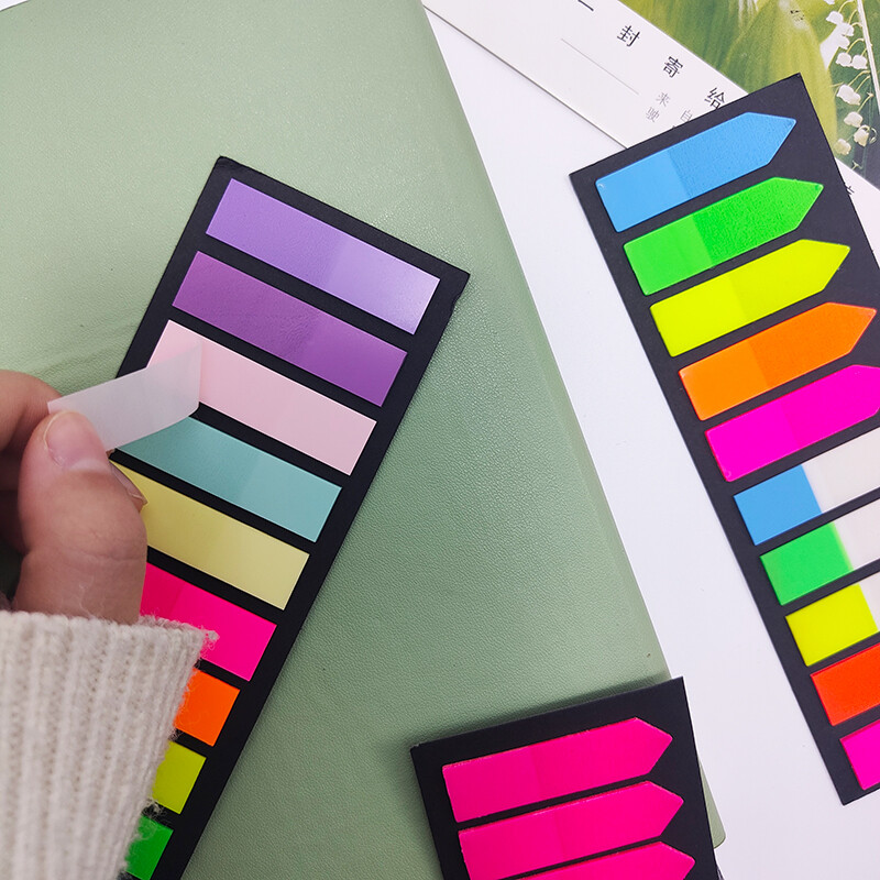 KindFuny 200pcs Transparent Sticky Notes Tab Self-Adhesive Posted It Clear канцелярия Annotation Books Page Marker Канцеларски материали