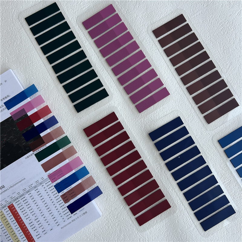 200 tk registrivahelehed Isekleepuvad lehemarkerid läbipaistvad veekindlad kleepmärkmed Liigita failid Lipud Planeerija kleebised