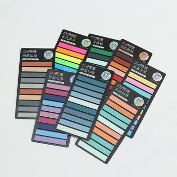 KindFuny 200 φύλλα Rainbow Color Index Pad Σημειωματάριο Αυτοκόλλητο από χαρτί Σημειωματάριο Σημειωματάριο σελιδοδείκτη σχολικά είδη