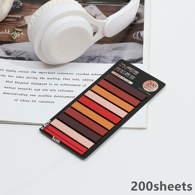 KindFuny 200 lehte vikerkaarevärviline registrimärkmeleht Kleepuvad märkmed Paberkleebis Märkmik Järjehoidja Koolitarbed