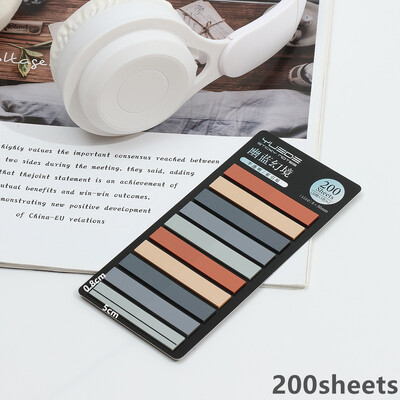 KindFuny 200 lehte vikerkaarevärviline registrimärkmeleht Kleepuvad märkmed Paberkleebis Märkmik Järjehoidja Koolitarbed