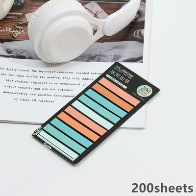 KindFuny 200 lehte vikerkaarevärviline registrimärkmeleht Kleepuvad märkmed Paberkleebis Märkmik Järjehoidja Koolitarbed