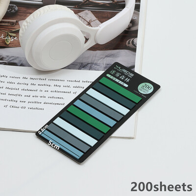 KindFuny 200 lehte vikerkaarevärviline registrimärkmeleht Kleepuvad märkmed Paberkleebis Märkmik Järjehoidja Koolitarbed