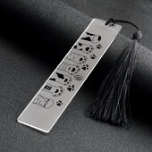 Semn de carte acrilic cu gheare de pisică creativ Suport pentru carte Clip de carte Marcator pentru pagină inspirat Mulțumiri profesorului Cadou Accesorii pentru cărți