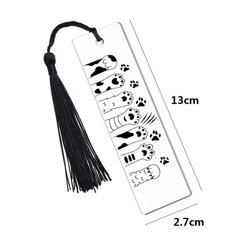 Semn de carte acrilic cu gheare de pisică creativ Suport pentru carte Clip de carte Marcator pentru pagină inspirat Mulțumiri profesorului Cadou Accesorii pentru cărți