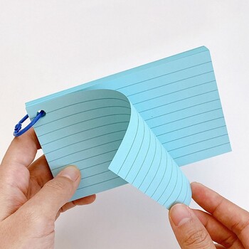 50Pcs Binder Horizontal Line Σημειωματάριο Βιβλίο Loose-Leaf Index Cards Flash Cards Small Revision for Study Notepad Office