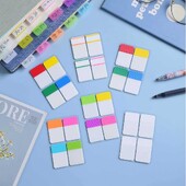 80 de coli Index Note adezive Bloc-note Semne de carte de N ori Etichetă puternică lipicioasă Scoală Birou Studenți Papetarie Cărți Lectură