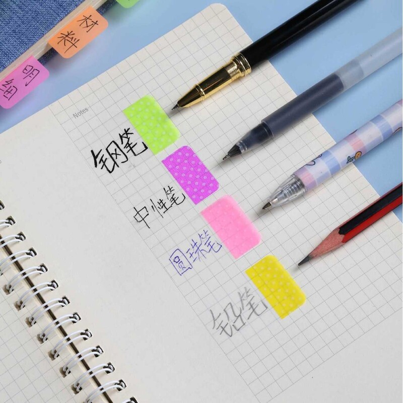 80 de coli Index Note adezive Bloc-note Semne de carte de N ori Etichetă puternică lipicioasă Scoală Birou Studenți Papetarie Cărți Lectură