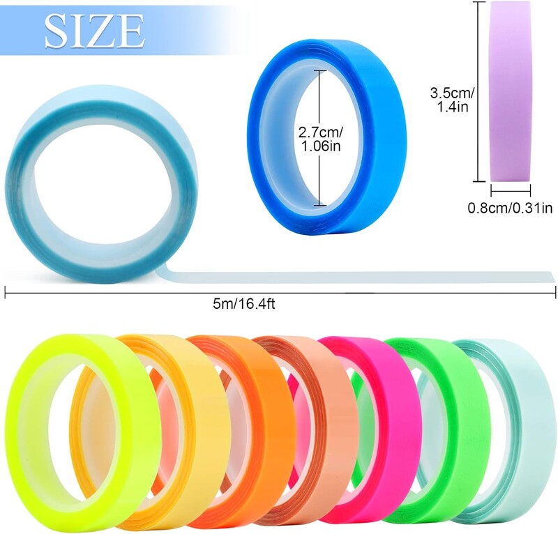 5 role/10 role Banda de citire pentru iluminator Morandi, bandă de index pentru iluminator fluorescent Folder de fișiere Index Note