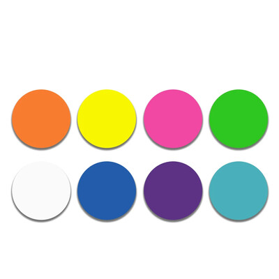 160 de coli, 8 culori, impermeabile, transparente, circulare, bloc-note adezive Bloc-note Jurnal Papetarie pentru studenți Rechizite de birou