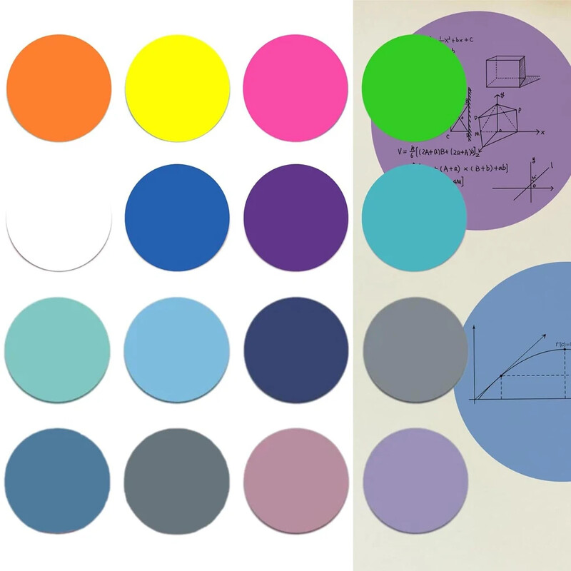 160 de coli, 8 culori, impermeabile, transparente, circulare, bloc-note adezive Bloc-note Jurnal Papetarie pentru studenți Rechizite de birou