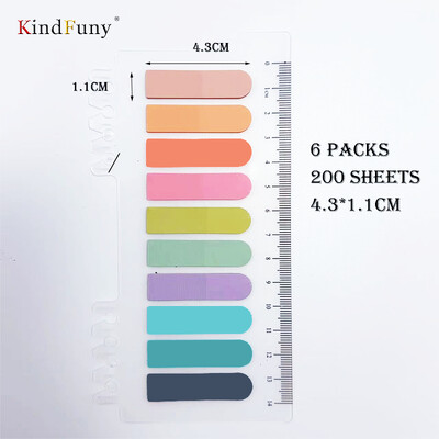 200 бр. Morandi Прозрачни канцеларски материали Флуоресцентни индексни раздели PET знамена със стрелки Лепяща бележка за страница Маркер Планер Публикувано