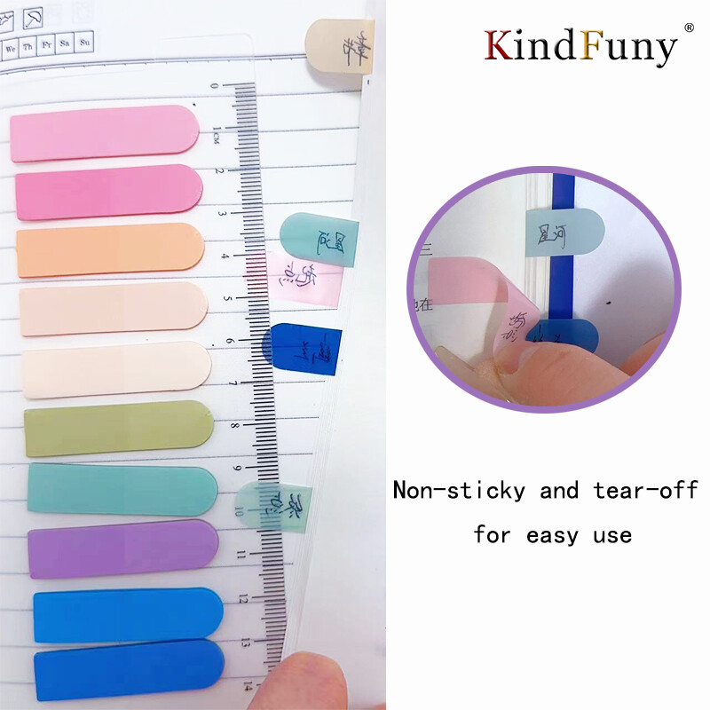 200 бр. Morandi Прозрачни канцеларски материали Флуоресцентни индексни раздели PET знамена със стрелки Лепяща бележка за страница Маркер Планер Публикувано