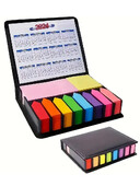 1 set de autocolante colorate pentru organizare Set de autocolante multicolore cutie de ambalaj din piele Calendar 2024 si altele