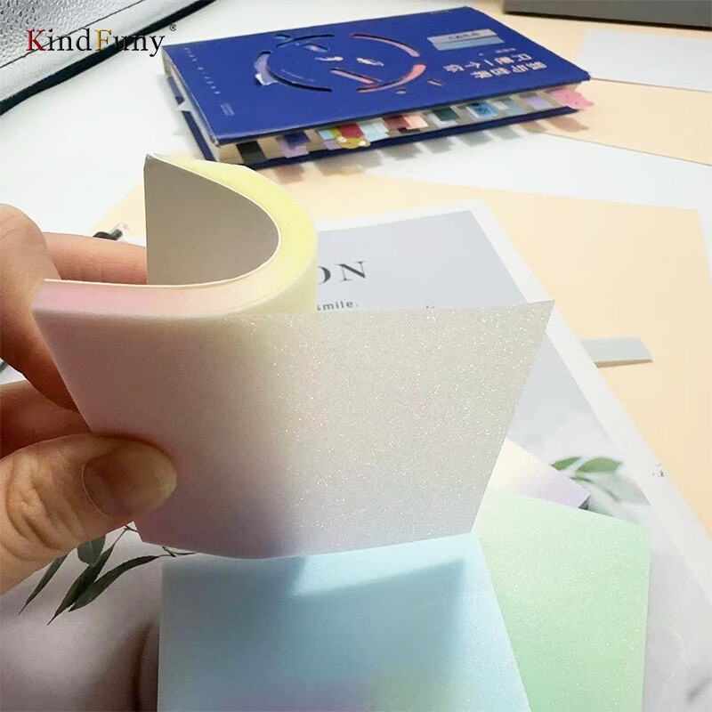 KindFuny 200 buc. Note lipicioase transparente Tab autoadezive Postat-o clar канцелярия Adnotare Cărți Marcator de pagină Papetarie