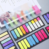 200 de coli Note lipicioase transparente Semn de carte auto-adeziv Adnotare Carte de citire Filă clară Kawaii Papetarie drăguță Scoala