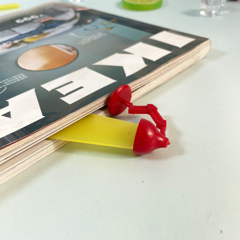 1 buc. Lampă de birou creativă în formă de semne de carte din plastic 3D Simulare de lumină Evidențiază tablă de lectură transparentă Cadouri pentru elevi și profesori