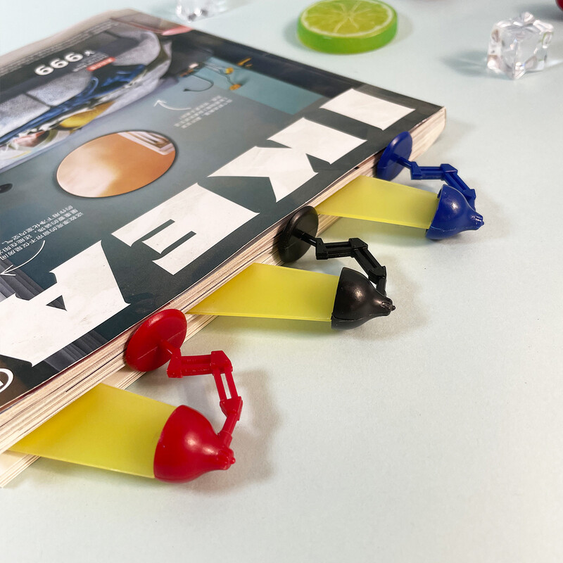 1 buc. Lampă de birou creativă în formă de semne de carte din plastic 3D Simulare de lumină Evidențiază tablă de lectură transparentă Cadouri pentru elevi și profesori