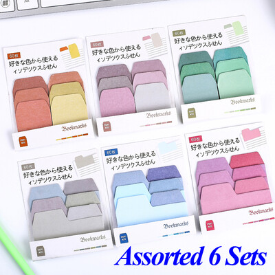 Note lipicioase cu gradient autoadeziv japonez Bloc de note Kawaii drăguț Bloc de note Post Index Papetarie Jurnal Papetarie Carte de birou Fila Marcaj