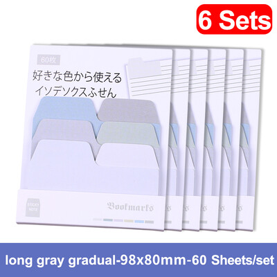 Note lipicioase cu gradient autoadeziv japonez Bloc de note Kawaii drăguț Bloc de note Post Index Papetarie Jurnal Papetarie Carte de birou Fila Marcaj