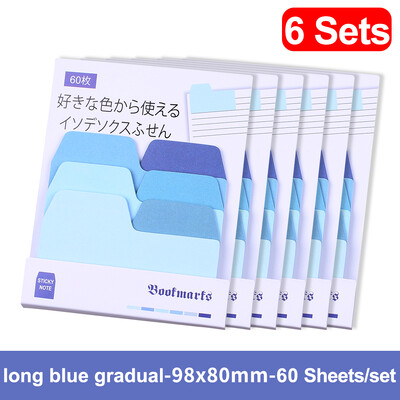 Note lipicioase cu gradient autoadeziv japonez Bloc de note Kawaii drăguț Bloc de note Post Index Papetarie Jurnal Papetarie Carte de birou Fila Marcaj