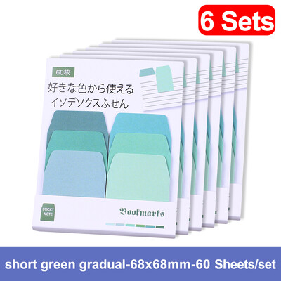 Note lipicioase cu gradient autoadeziv japonez Bloc de note Kawaii drăguț Bloc de note Post Index Papetarie Jurnal Papetarie Carte de birou Fila Marcaj