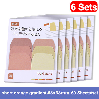 Note lipicioase cu gradient autoadeziv japonez Bloc de note Kawaii drăguț Bloc de note Post Index Papetarie Jurnal Papetarie Carte de birou Fila Marcaj