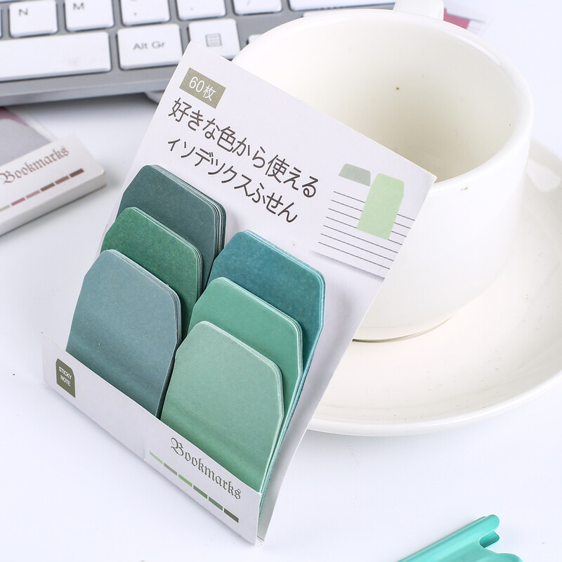 Note lipicioase cu gradient autoadeziv japonez Bloc de note Kawaii drăguț Bloc de note Post Index Papetarie Jurnal Papetarie Carte de birou Fila Marcaj