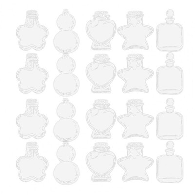 20 бр. Направи си сам прозрачни отметки за изсушени цветя, флорални растения, прозрачни отметки, декорации, плаваща машина за отметки за цветя и растения