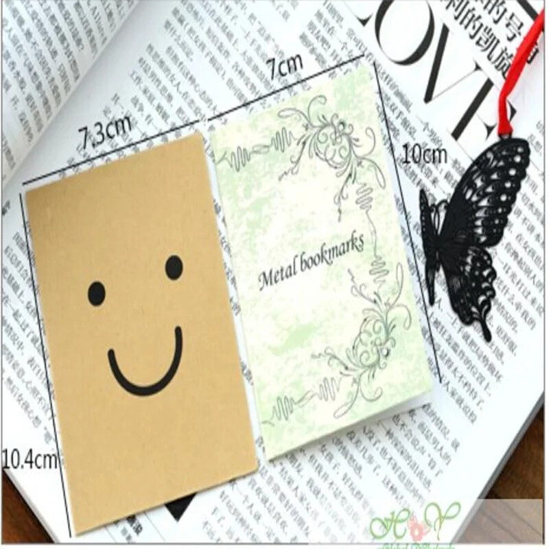 1 kom./lot Slatki metalni šuplji držač knjiga za oznake za držač knjiga s kukicama Promotivni dar školski pribor