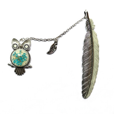 Semne de carte drăguțe, luminoase, cu pene metalice, carte cu bufnițe, marcaj de paginare din metal, articole de papetărie, cadou pentru studenți, rechizite de birou pentru școală