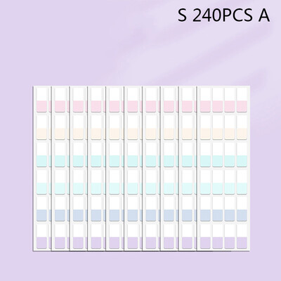 240 бр. Многоцветни лепкави записваеми подвижни индексни раздели Маркери Отметки Бележки