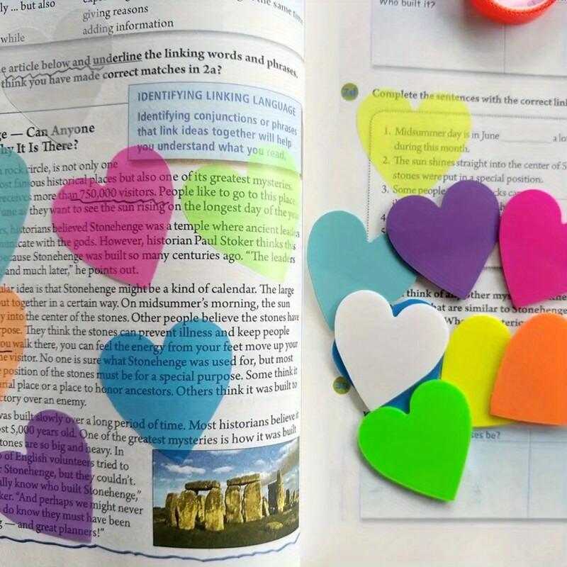 160 пакета кръгли флуоресцентни лепкави бележки, водоустойчиви издръжливи бележки, многофункционални отметки и знамена за страници