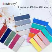 KindFuny 400 listova Samoljepljivi papirni materijal u boji Memo Pad Ljepljive bilješke Oznaka markera Memo Sticker Papir Posted It