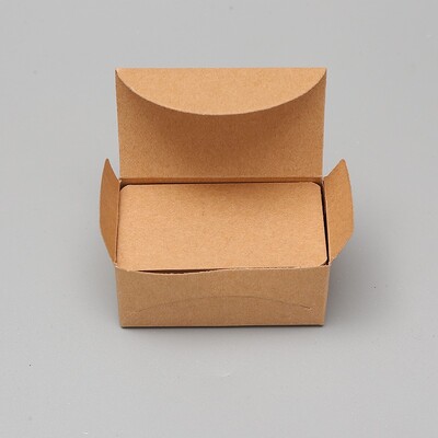 100 bucăți/cutie Card de hârtie kraft de culoare Tampoane de afaceri goale Mesaj Cărți de mulțumire Etichetă de hârtie de scris Semn de carte Card de învățare pentru studenți