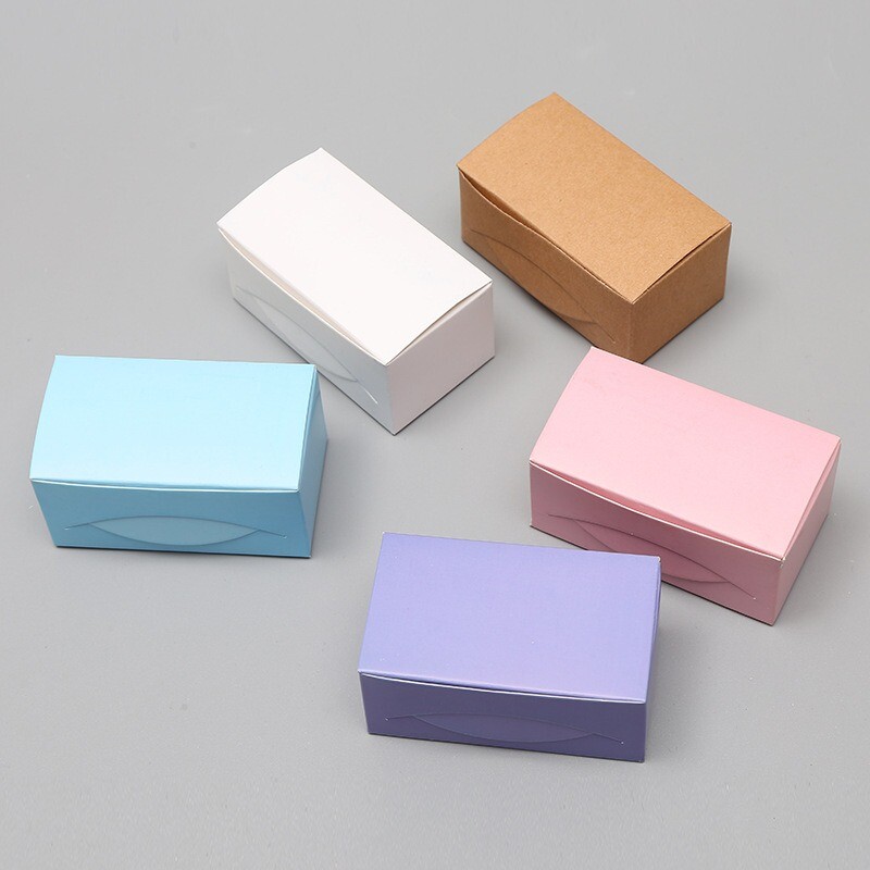 100 bucăți/cutie Card de hârtie kraft de culoare Tampoane de afaceri goale Mesaj Cărți de mulțumire Etichetă de hârtie de scris Semn de carte Card de învățare pentru studenți