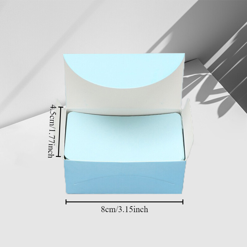 100 bucăți/cutie Card de hârtie kraft de culoare Tampoane de afaceri goale Mesaj Cărți de mulțumire Etichetă de hârtie de scris Semn de carte Card de învățare pentru studenți