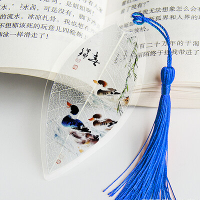 Lehesooned Järjehoidjad Maalimine Lilled Linnud Kalad Päris esteetiline Lehesoon Järjehoidja Kingitus sõpradele Õpilastele Koolitarbed