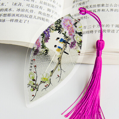 Lehesooned Järjehoidjad Maalimine Lilled Linnud Kalad Päris esteetiline Lehesoon Järjehoidja Kingitus sõpradele Õpilastele Koolitarbed