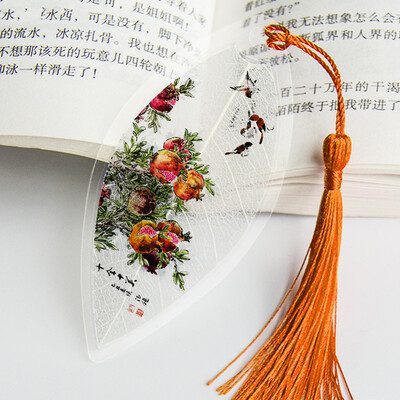 Lehesooned Järjehoidjad Maalimine Lilled Linnud Kalad Päris esteetiline Lehesoon Järjehoidja Kingitus sõpradele Õpilastele Koolitarbed