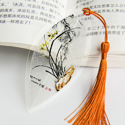 Lehesooned Järjehoidjad Maalimine Lilled Linnud Kalad Päris esteetiline Lehesoon Järjehoidja Kingitus sõpradele Õpilastele Koolitarbed