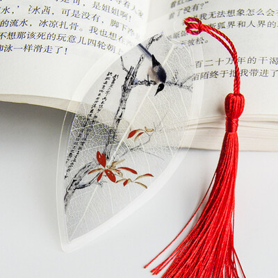 Lehesooned Järjehoidjad Maalimine Lilled Linnud Kalad Päris esteetiline Lehesoon Järjehoidja Kingitus sõpradele Õpilastele Koolitarbed