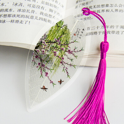 Lehesooned Järjehoidjad Maalimine Lilled Linnud Kalad Päris esteetiline Lehesoon Järjehoidja Kingitus sõpradele Õpilastele Koolitarbed