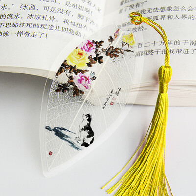 Lehesooned Järjehoidjad Maalimine Lilled Linnud Kalad Päris esteetiline Lehesoon Järjehoidja Kingitus sõpradele Õpilastele Koolitarbed