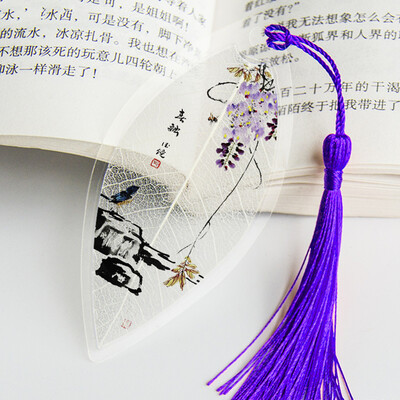 Lehesooned Järjehoidjad Maalimine Lilled Linnud Kalad Päris esteetiline Lehesoon Järjehoidja Kingitus sõpradele Õpilastele Koolitarbed