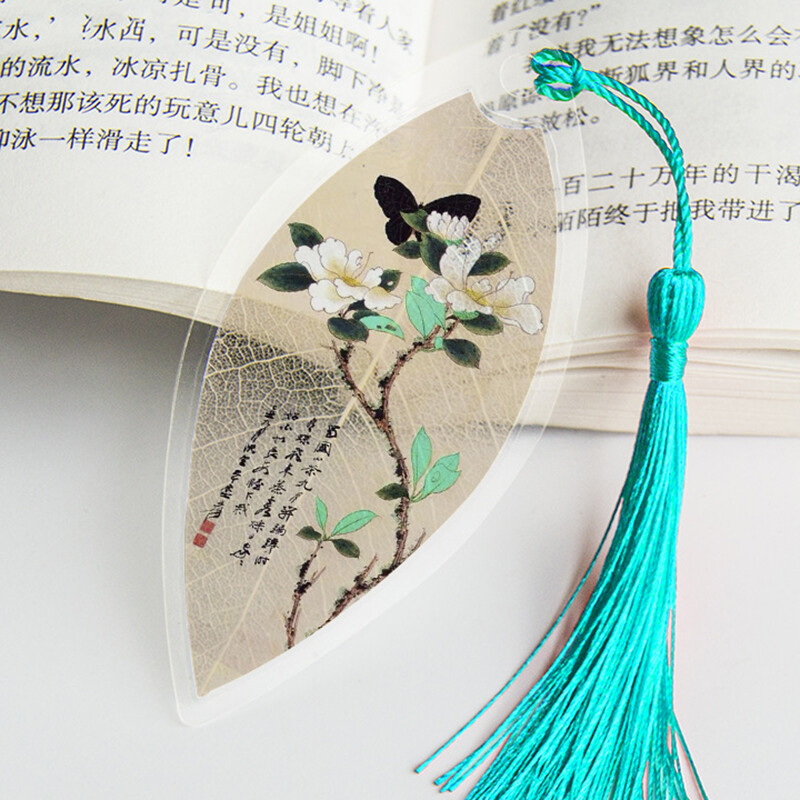 Lehesooned Järjehoidjad Maalimine Lilled Linnud Kalad Päris esteetiline Lehesoon Järjehoidja Kingitus sõpradele Õpilastele Koolitarbed