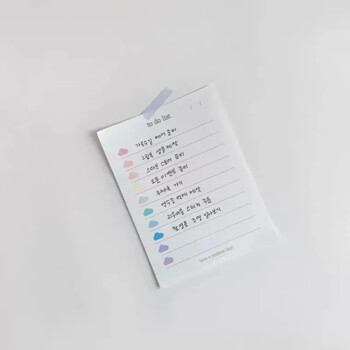 Νέα 50 Sheets Cute Colorful Clouds To Do List Planner Σημείωση μαθητή Χαρτί σημειωματάριο Pad Γραφική ύλη Σχολικά προμήθειες Κορεατικά χαρτικά