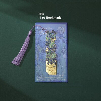 1 tk Vintage Painting Metal Järjehoidja Õõnes järjehoidja Pika tutiga Raamatuklubi lugejatele Sõbrad Õpetajad Õpilased