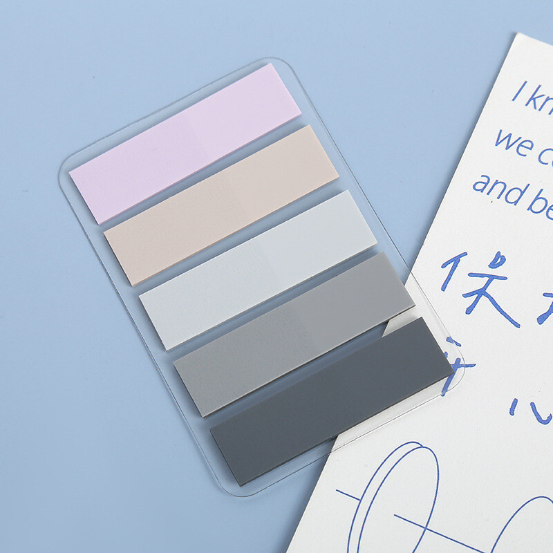 Стикери от 20 листа Прозрачни флуоресцентни указателни раздели Знамена Лепкава бележка Канцеларски материали Деца Училищни офис консумативи